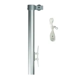 asta alluminio anodizzato esterno per bandiere