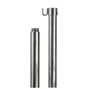 asta ferro cromato da interno per bandiere