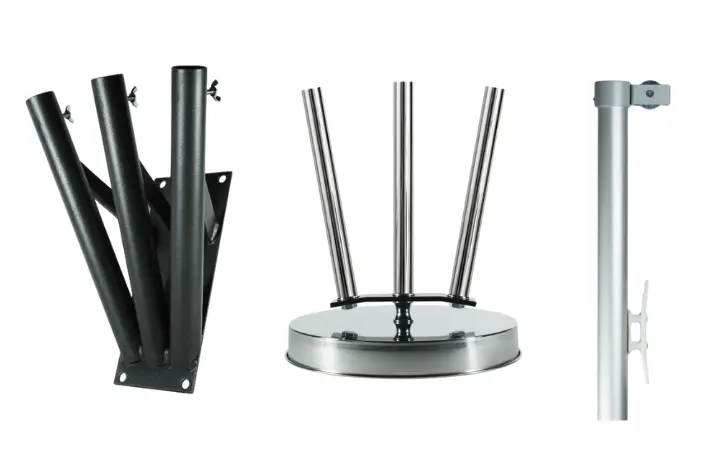 Supporto Per Asta Bandiera Per Auto, Base In Metallo Per Asta - 8