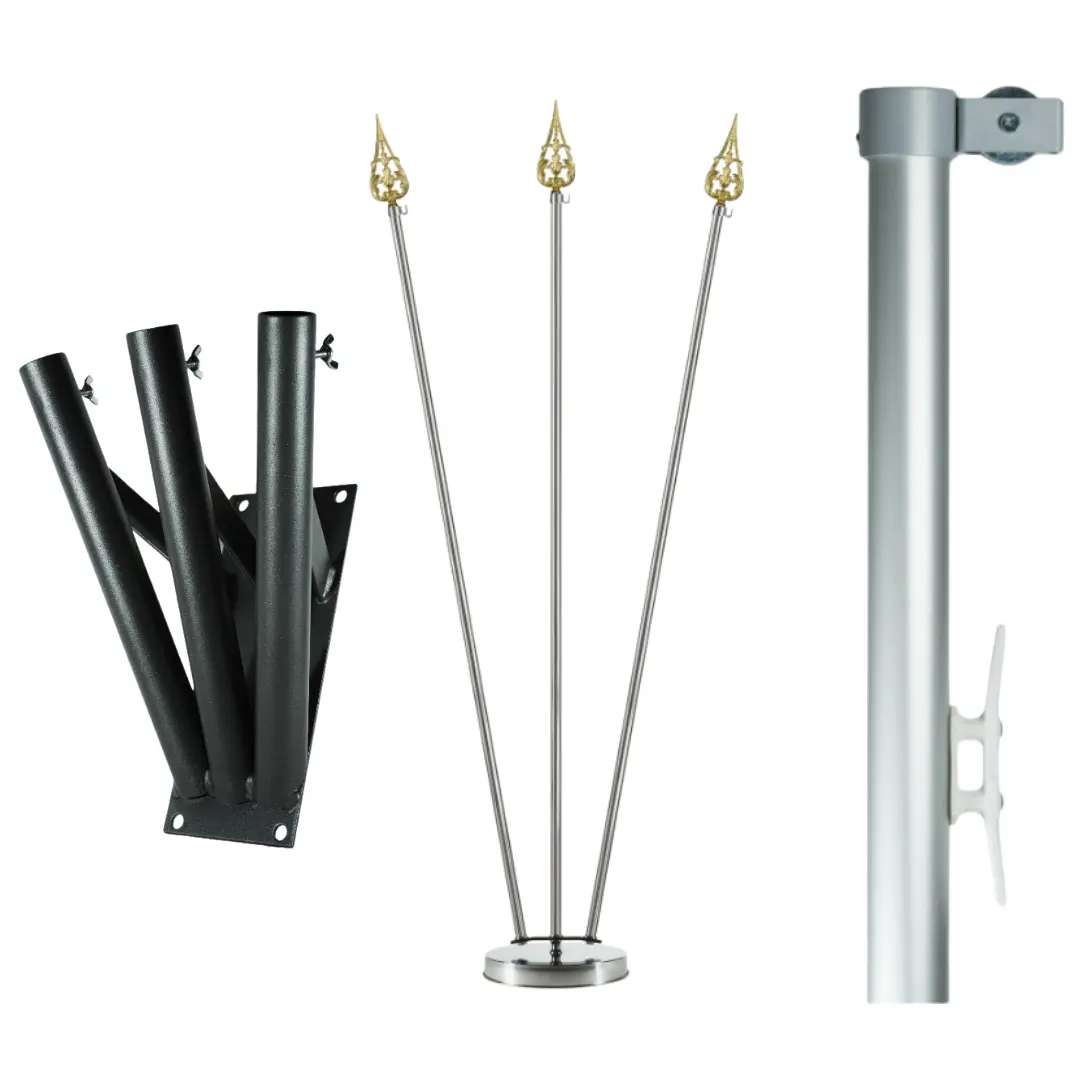 aste supporti set bandiere