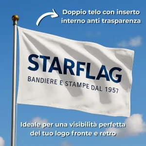 bandiera bifacciale doppio telo