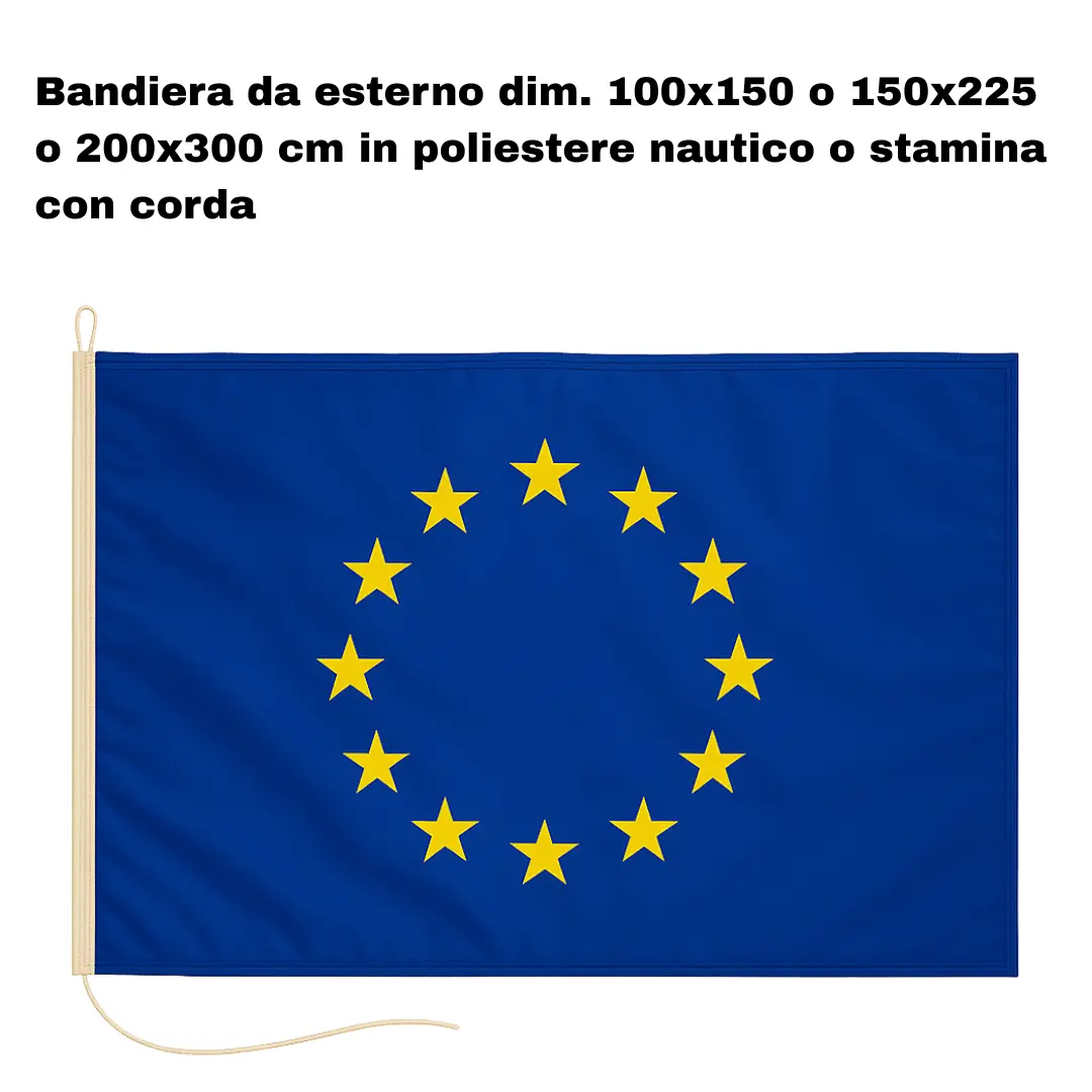 bandiera europa con corda
