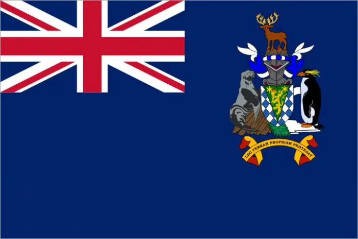bandiera georgia del sud e isole sandwich australi