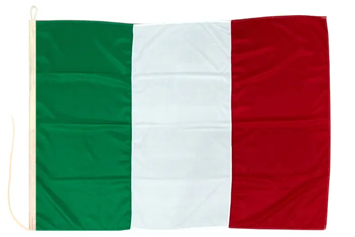bandiera italia da esterno con corda