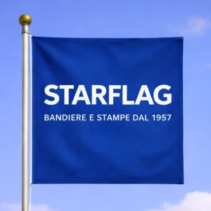 Bandiera quadrata con stampa