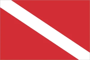bandiera segna sub rossa bianca
