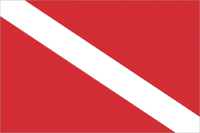 bandiera segna sub rossa bianca
