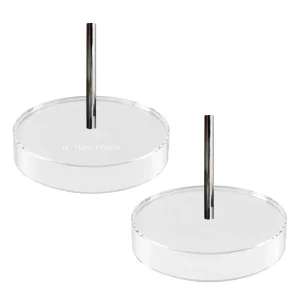 Base portabandiera in plexiglas da 1 a 3 posti per aste D 22