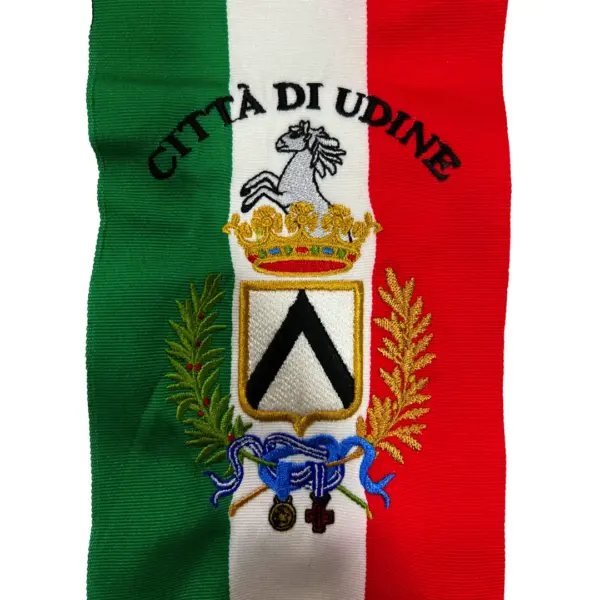 fascia da sindaco stemma comunale ricamato