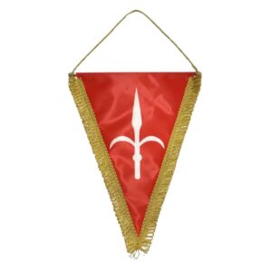 gagliardetti personalizzati con logo grafica con frangia