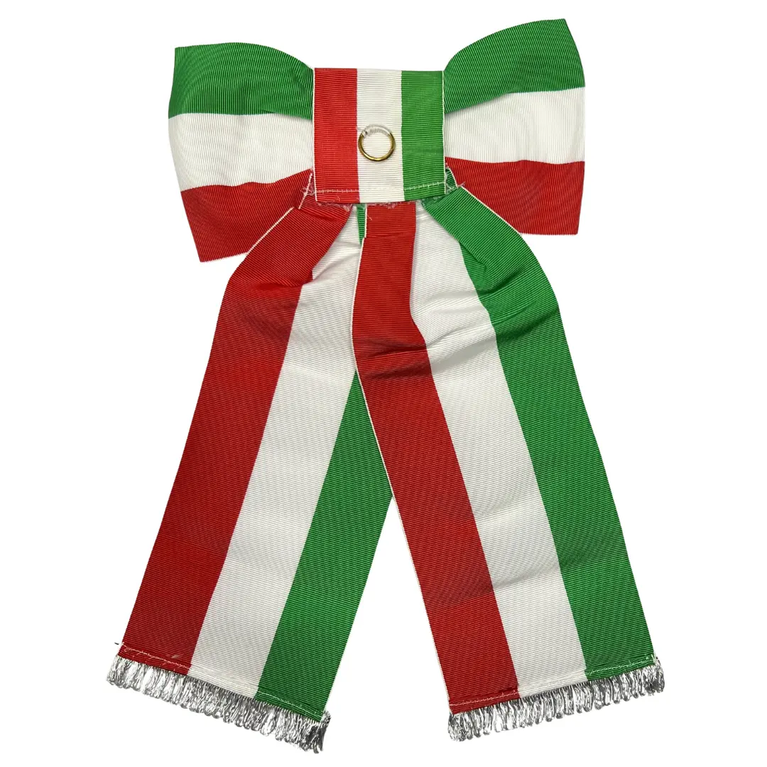 Nastro tricolore per asta con fiocco - immagine 3