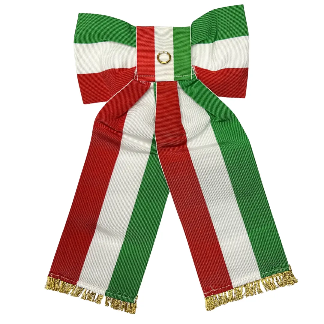 Nastro tricolore per asta con fiocco - immagine 2
