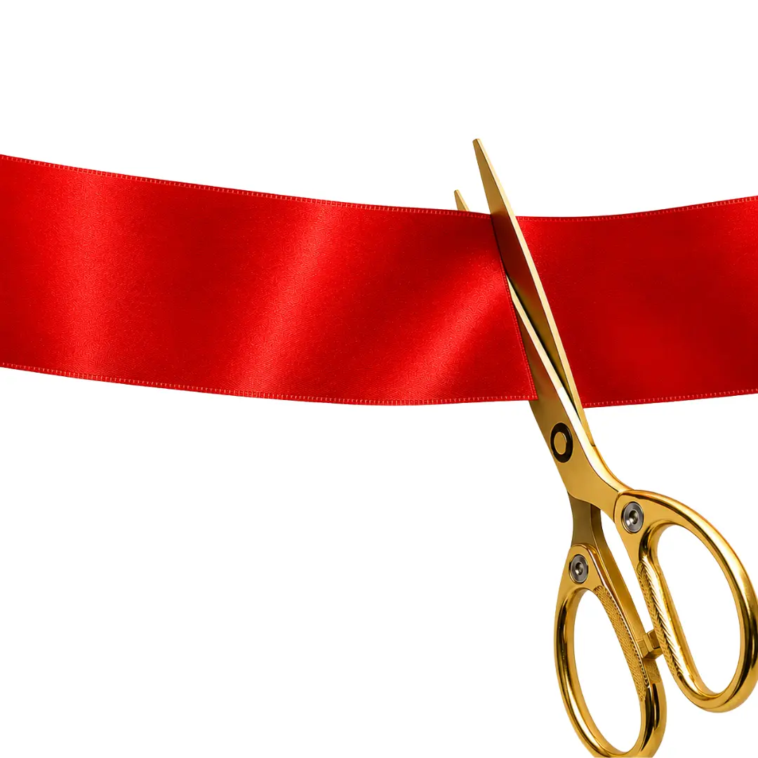 Nastro rosso per inaugurazione