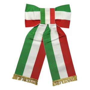 Nastro tricolore per asta con fiocco