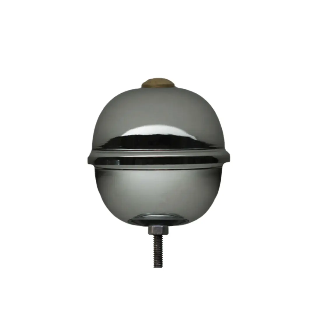 pomolo ottone cromato argento per bandiere