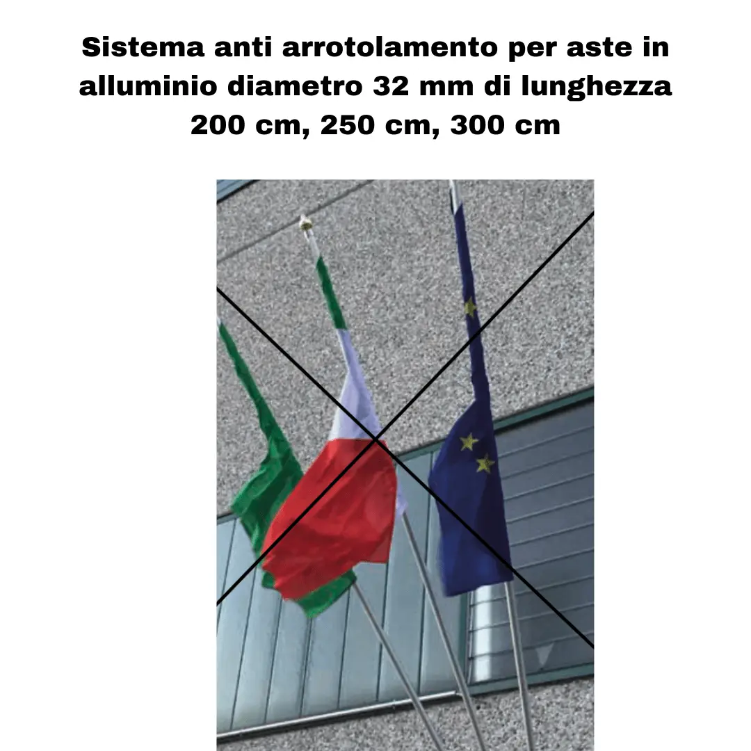 sistema no bandiere arrotolate